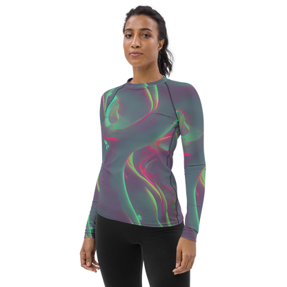 Women's Rash Guard - Neon Whisper