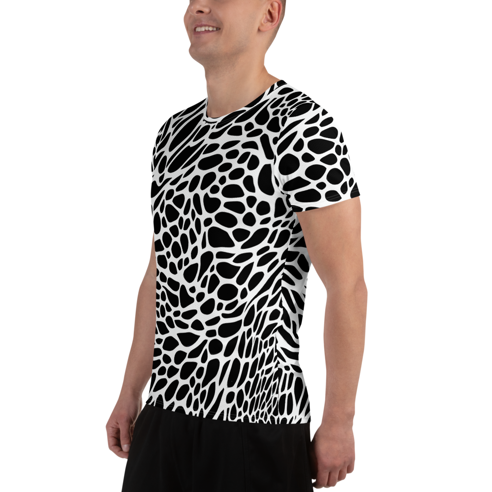 Men's Athletic T-Shirt - Monochrome Mystique