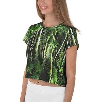 Women's Crop Tee - Emerald Canopy