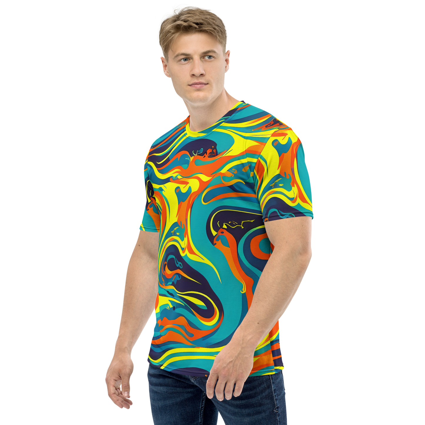 Men's Crew Neck T-Shirt - Mythic Maelstrom