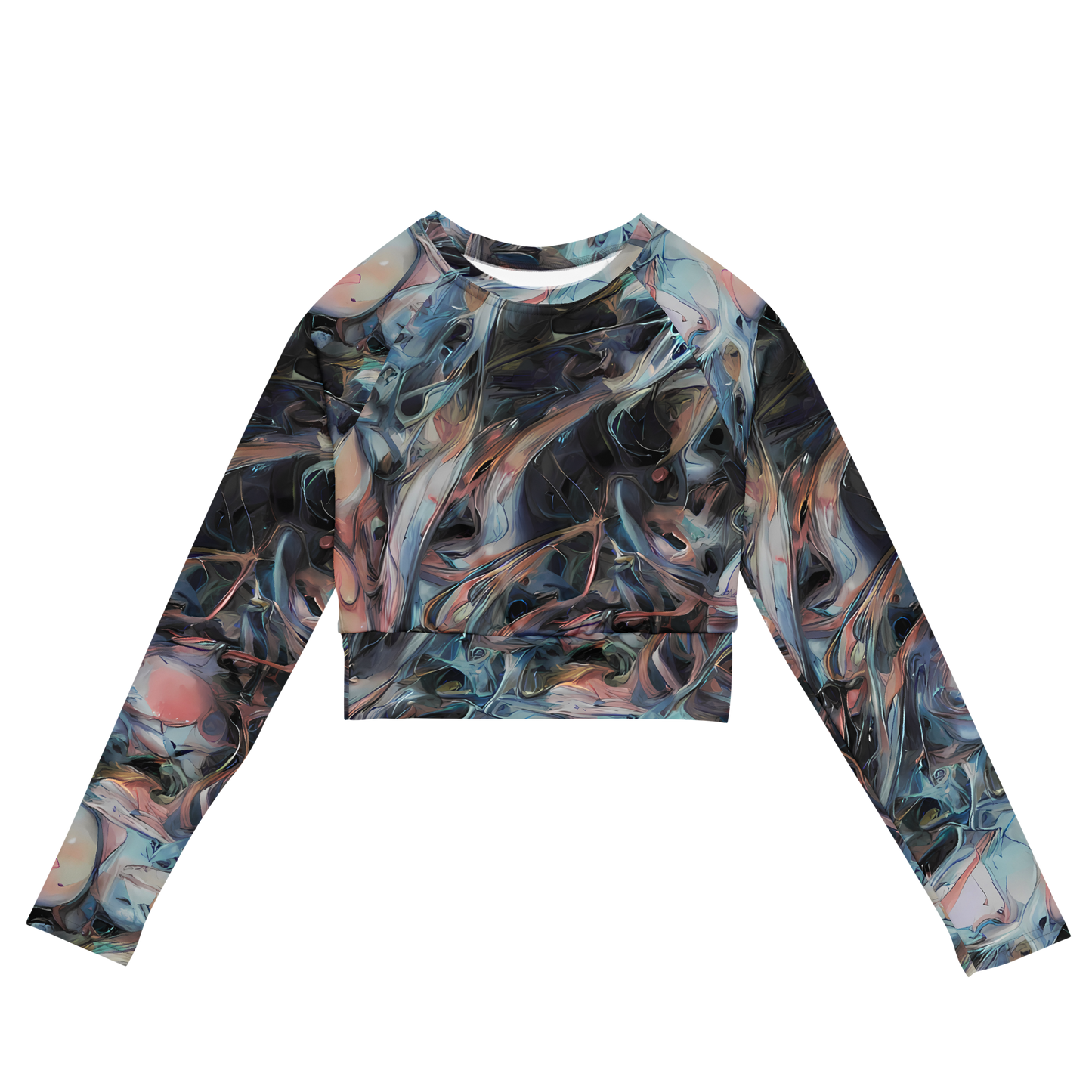 Long Sleeve Crop Top - Daydream Cascade