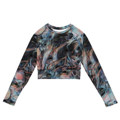 Long Sleeve Crop Top - Daydream Cascade