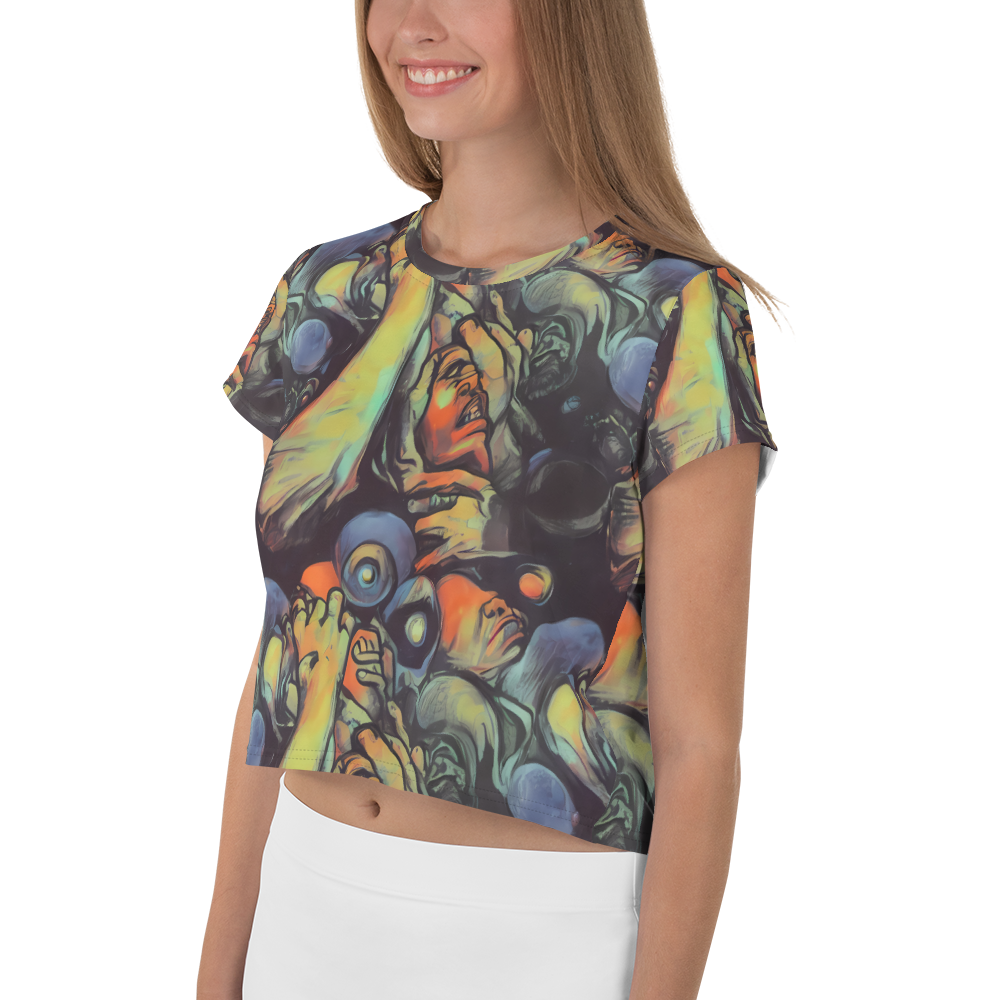 Women's Crop Tee - Cosmic Scream