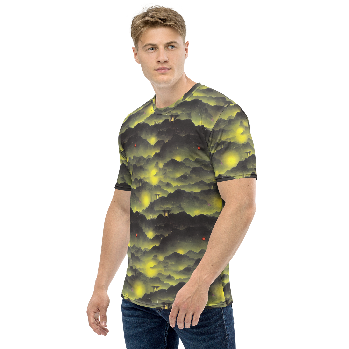 Men's Crew Neck T-Shirt - Spectral Isle