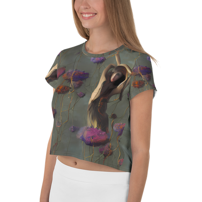 Women's Crop Tee - Ethereal Bloom