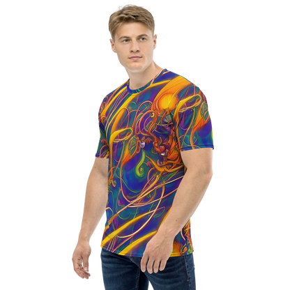 Men's Crew Neck T-Shirt - Luminous Whirl