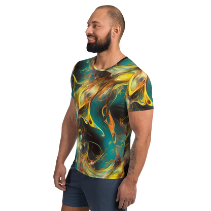 Men's Athletic T-Shirt - Elegant Whirl