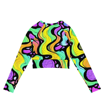 Long Sleeve Crop Top - Sillman Swirl