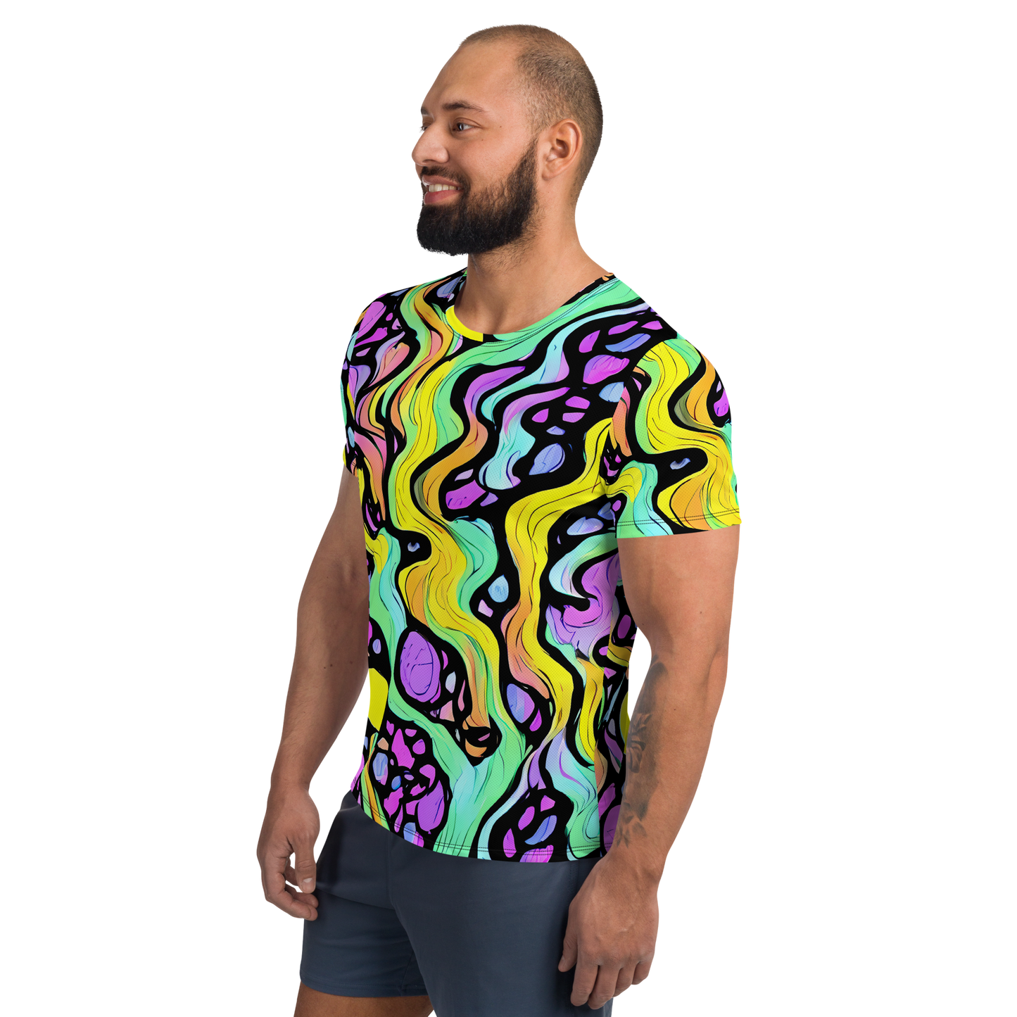 Men's Athletic T-Shirt - Sillman Swirl