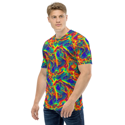 Men's Crew Neck T-Shirt - Nebula Symphony