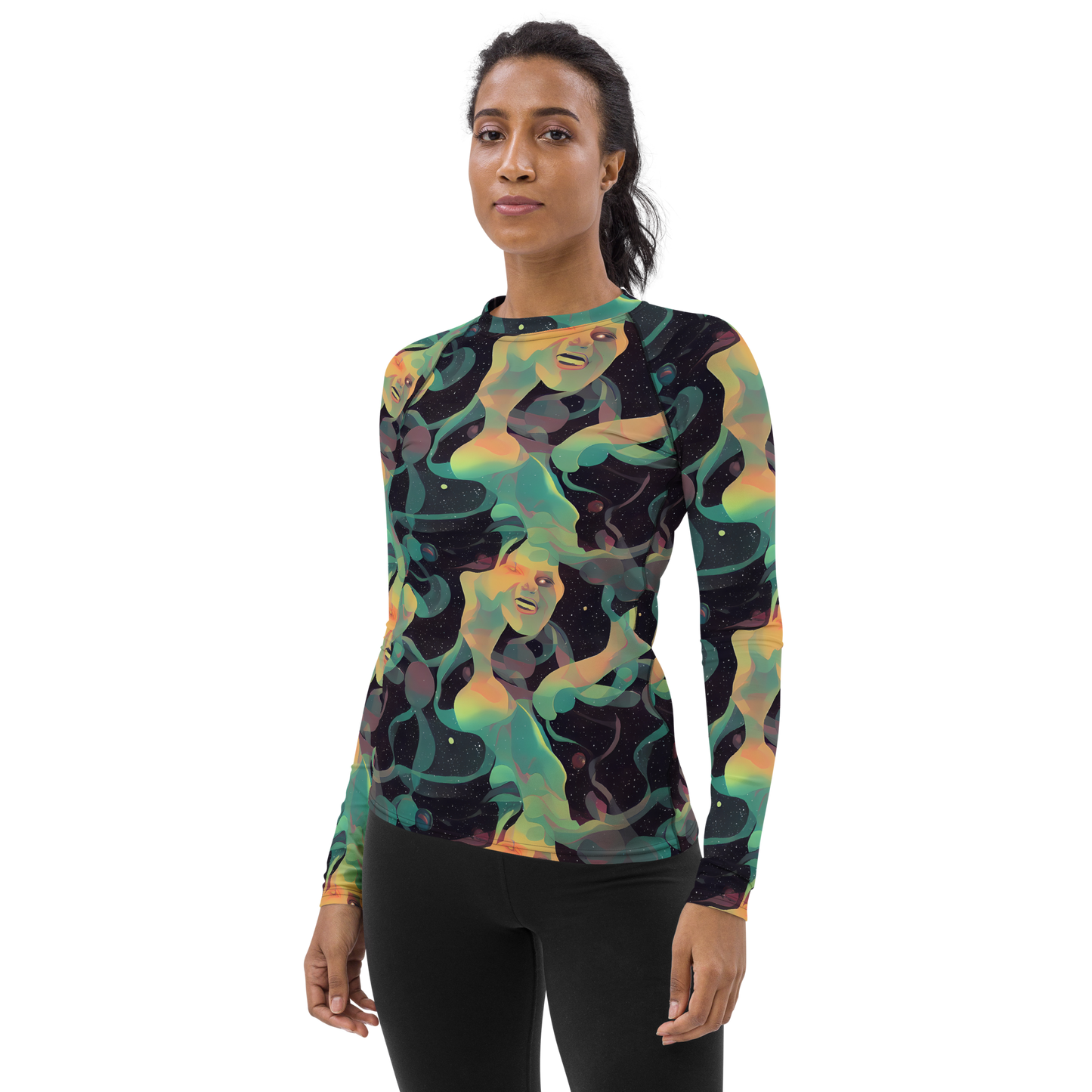 Women's Rash Guard - Astral Rhythms
