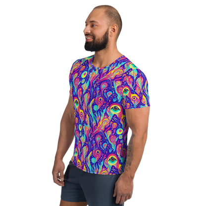 Men's Athletic T-Shirt - Mystic Petal Dance