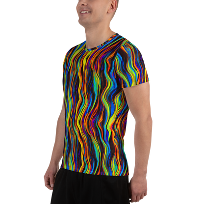 Men's Athletic T-Shirt - Celestial Waves