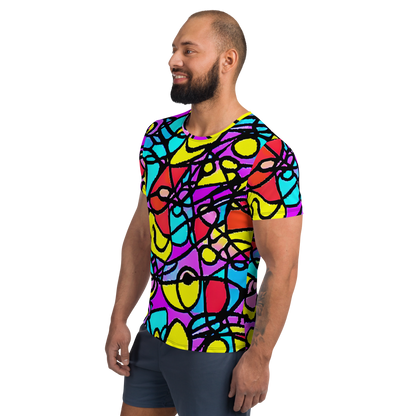 Men's Athletic T-Shirt - Radiant Chaos