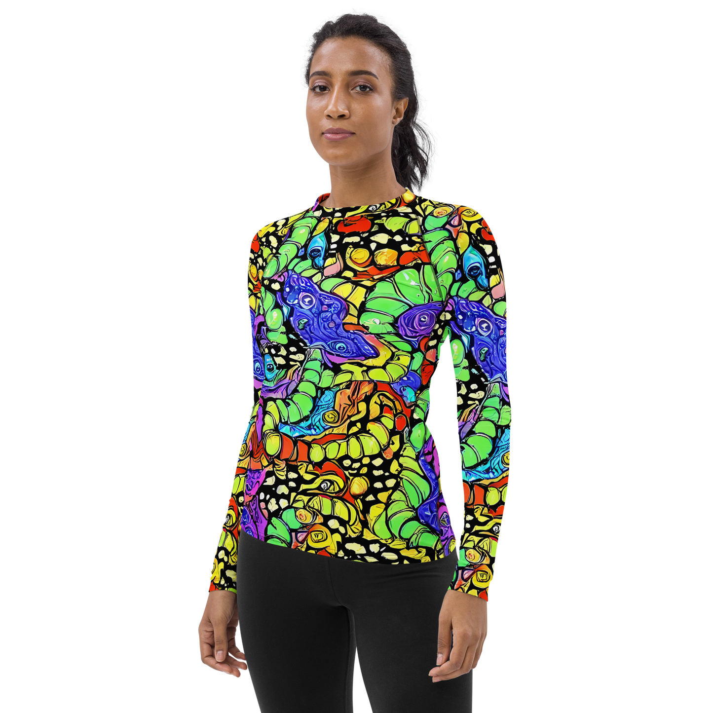 Women's Rash Guard - Frostwork Fantasy