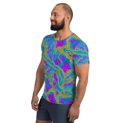 Men's Athletic T-Shirt - Mystic Waves