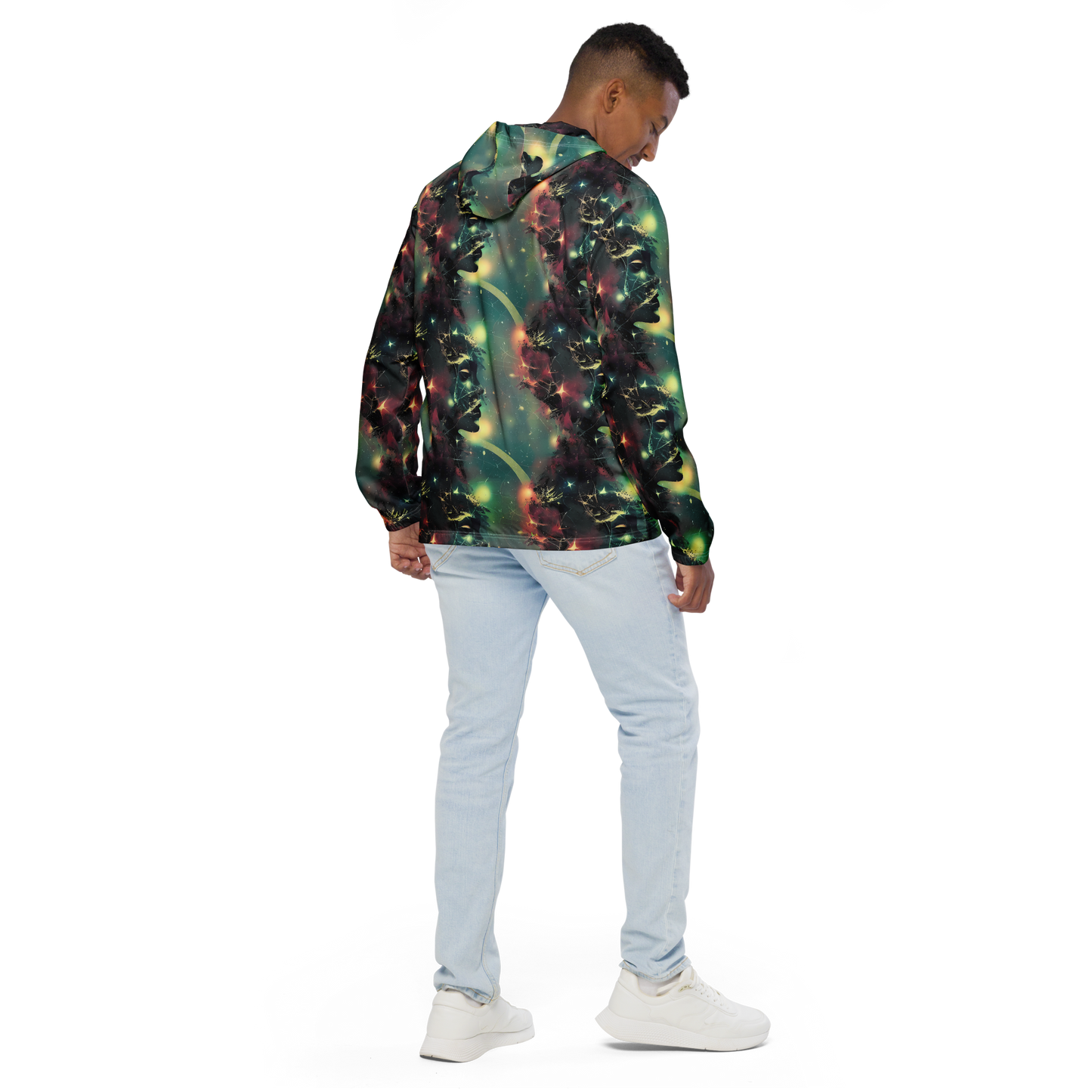 Men's Windbreaker - Galactic Serpent