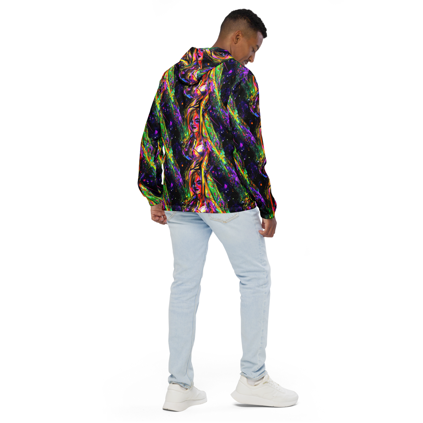 Men's Windbreaker - Galactic Flamenco