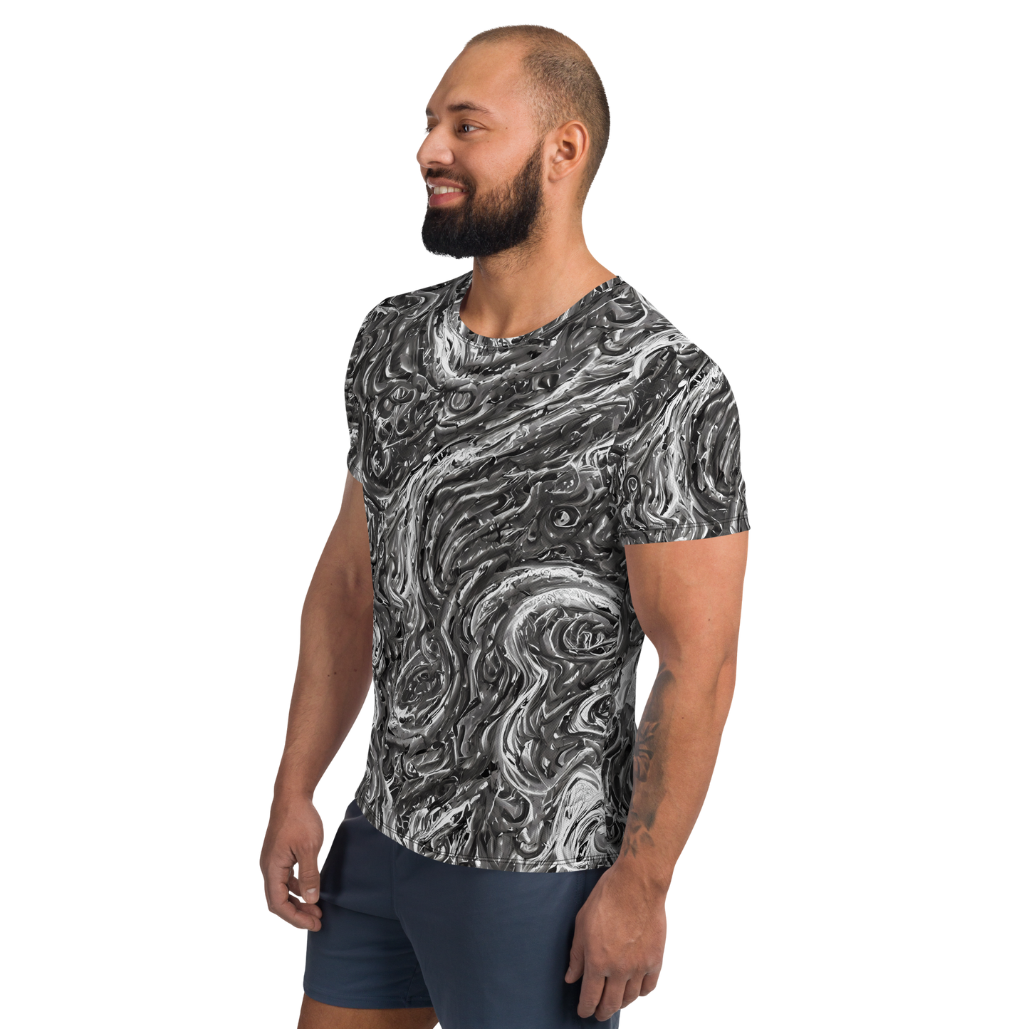 Men's Athletic T-Shirt - Nebulous Night