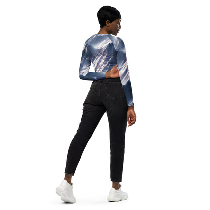 Long Sleeve Crop Top - Frosted Zenith