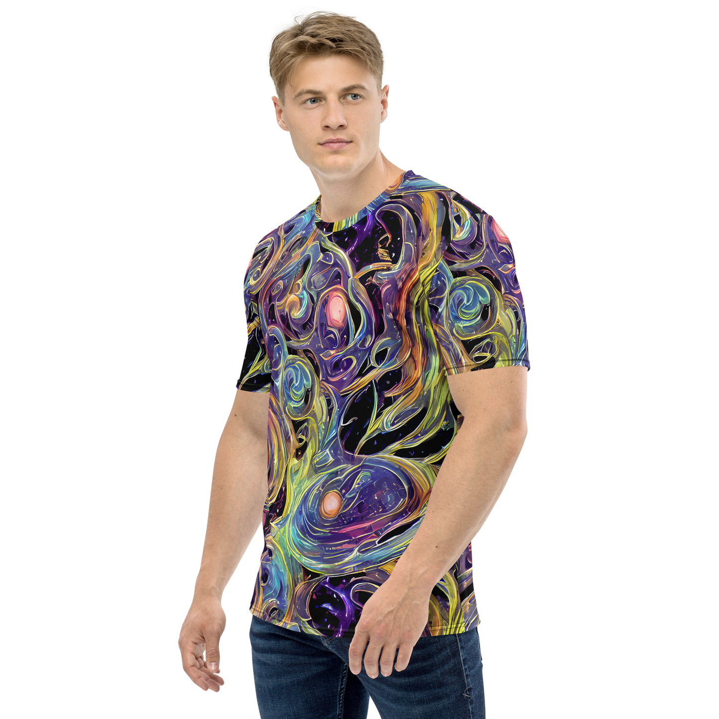 Men's Crew Neck T-Shirt - Lebacq Swirl