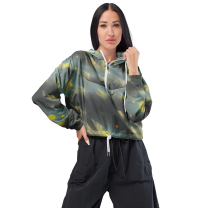 Women's Cropped Windbreaker - Dreamy Ascent