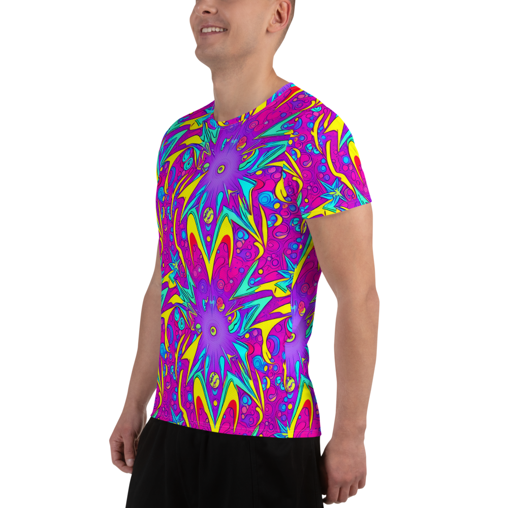 Men's Athletic T-Shirt - Nebula Radiance