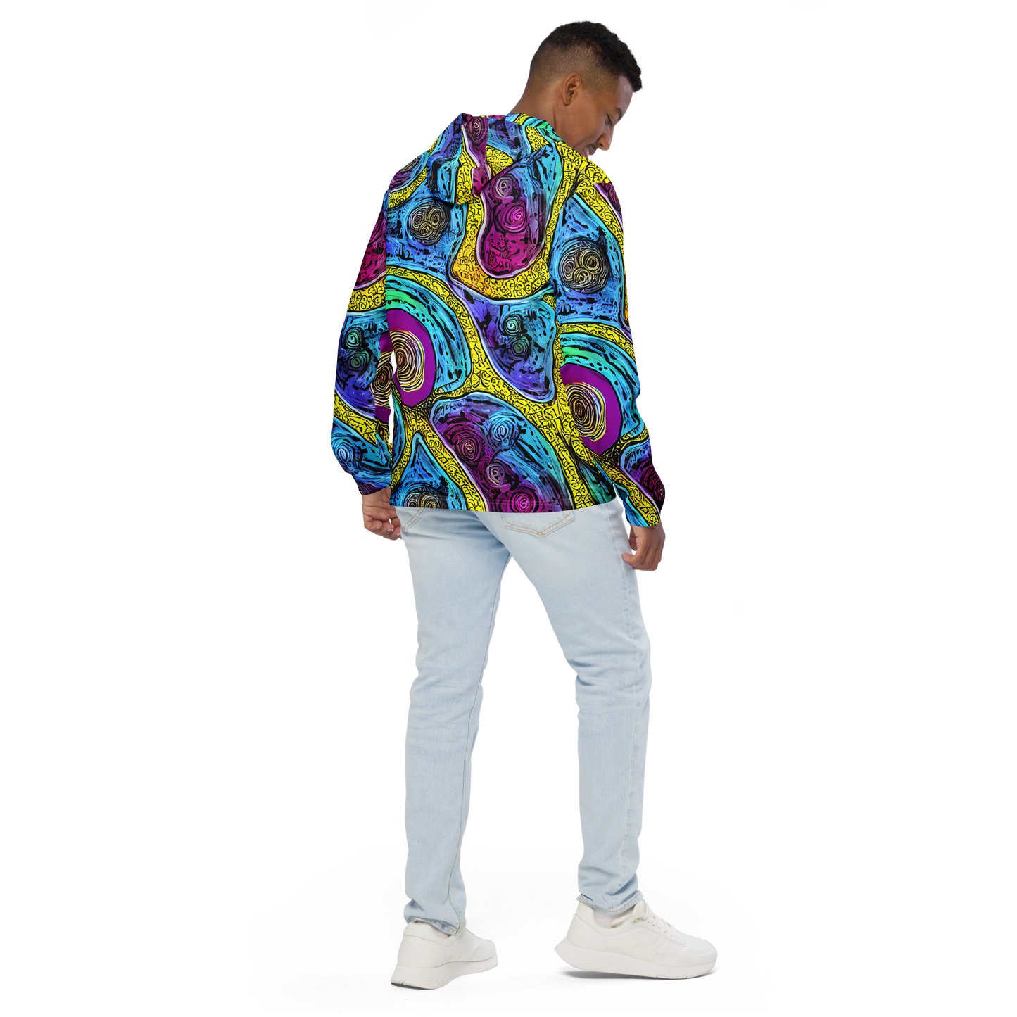 Men's Windbreaker - Orbiting Orbs