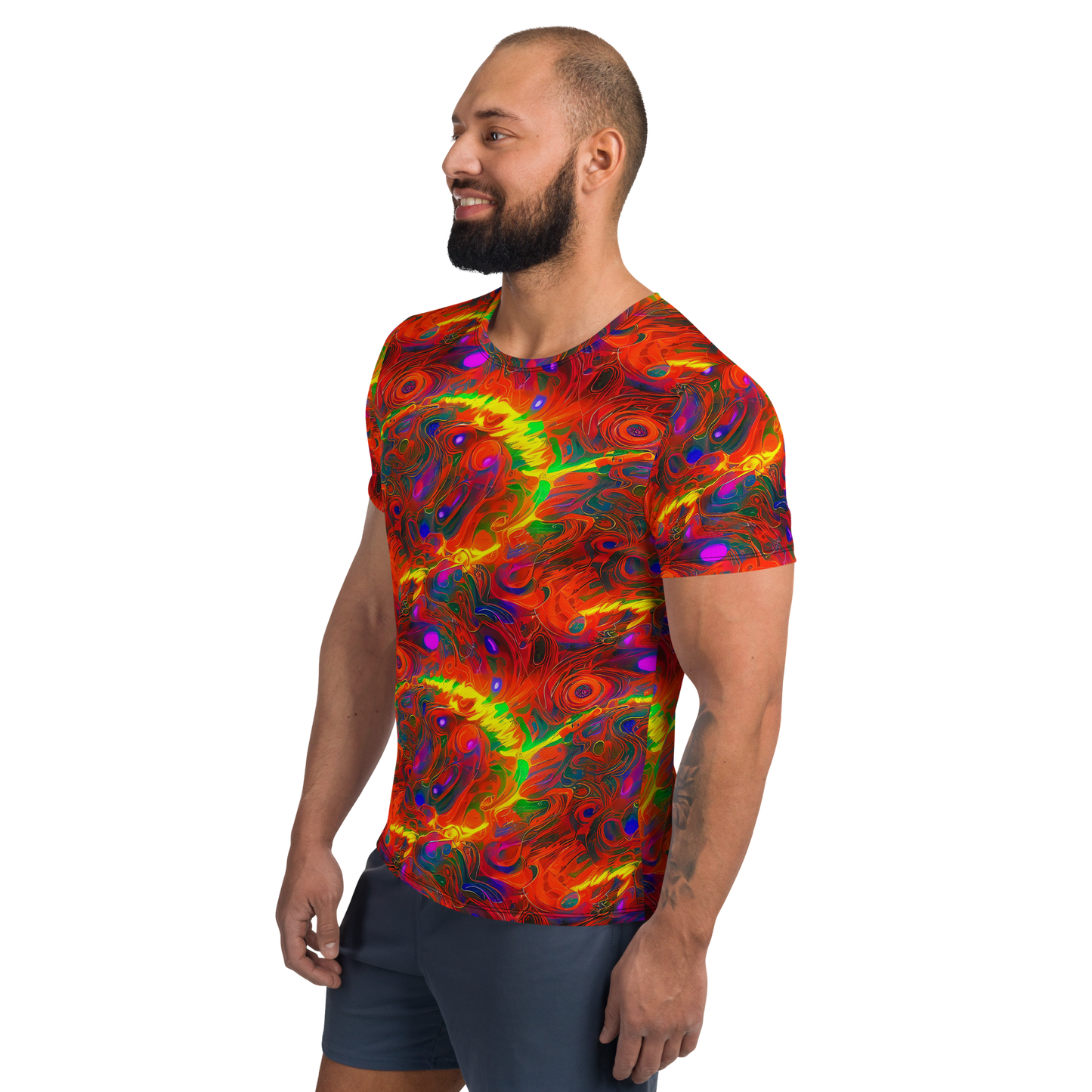 Men's Athletic T-Shirt - Blampied Blaze