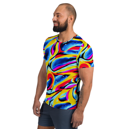 Men's Athletic T-Shirt - Electric Dreamscape