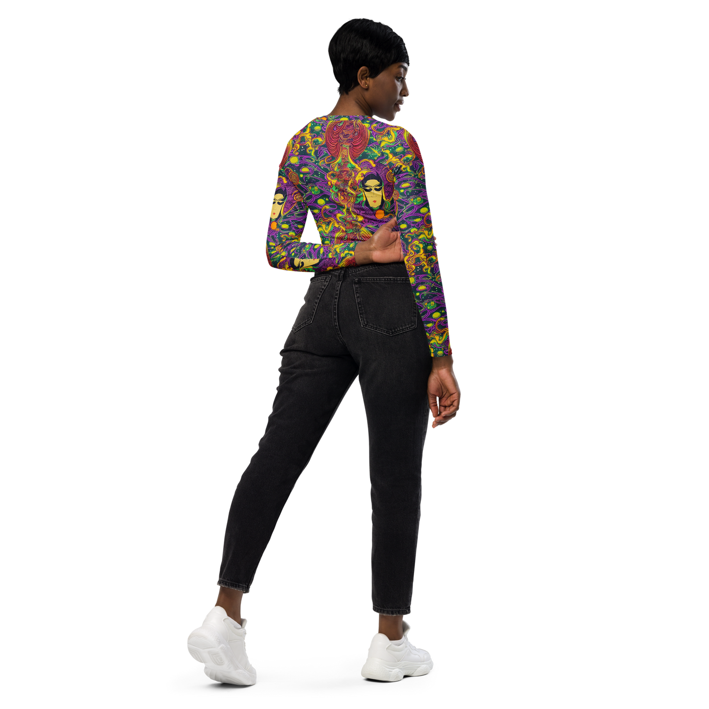Long Sleeve Crop Top - Odyssey in Color