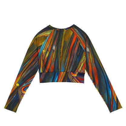 Long Sleeve Crop Top - Spectral Strands