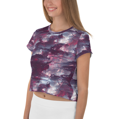 Women's Crop Tee - Twilight Fortresses