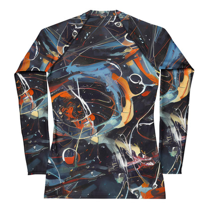 Women's Rash Guard - Neo-Splash Labyrinth