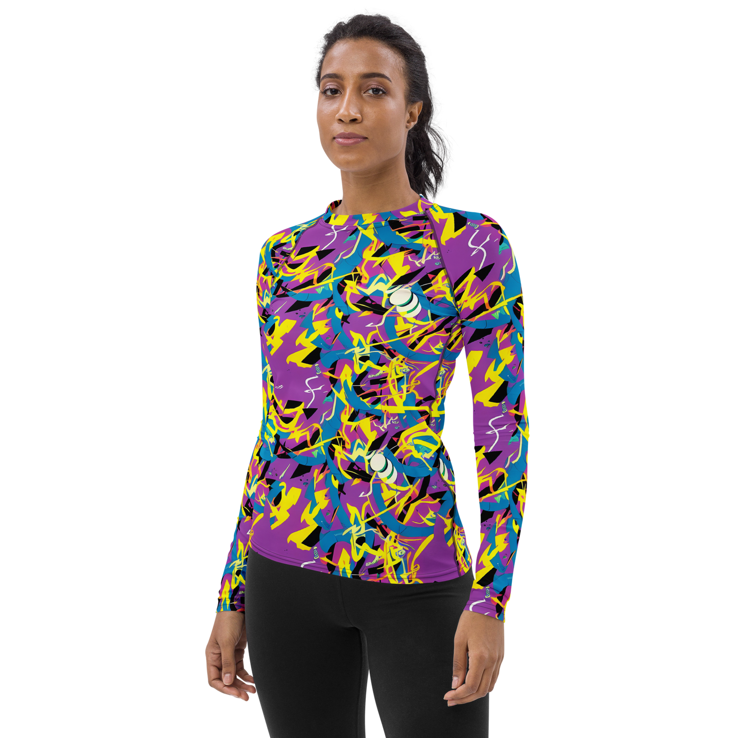 Women's Rash Guard - Galactic Sprawl