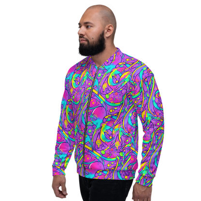 Bomber Jacket - Neon Galaxy Whirl