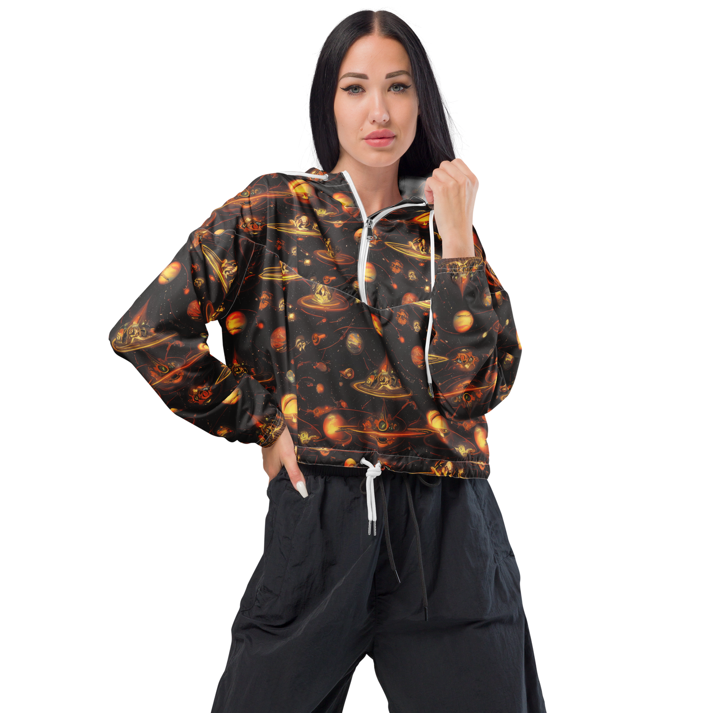 Women's Cropped Windbreaker - Murillo Vortex