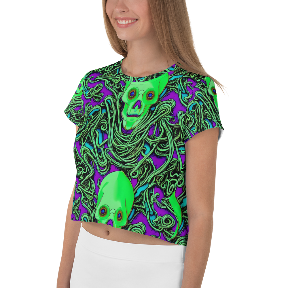 Women's Crop Tee - Ghostly Labyrinth