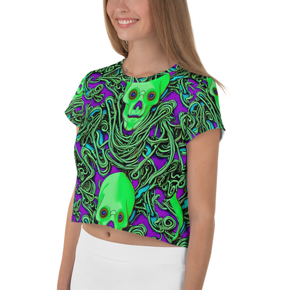 Women's Crop Tee - Ghostly Labyrinth