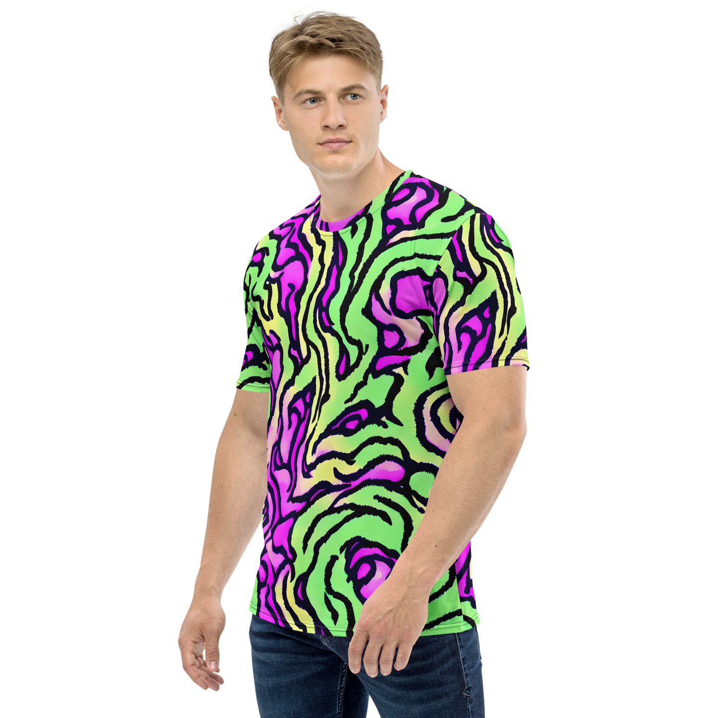 Men's Crew Neck T-Shirt - Mintchine Maze