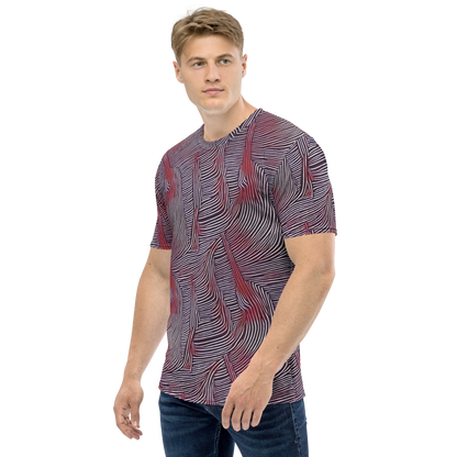 Men's Crew Neck T-Shirt - Nebula Waves