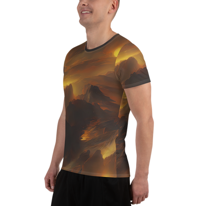 Men's Athletic T-Shirt - Sunset Shores