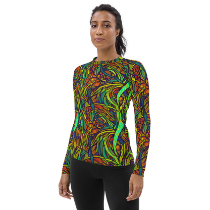 Women's Rash Guard - Cosmic Garden