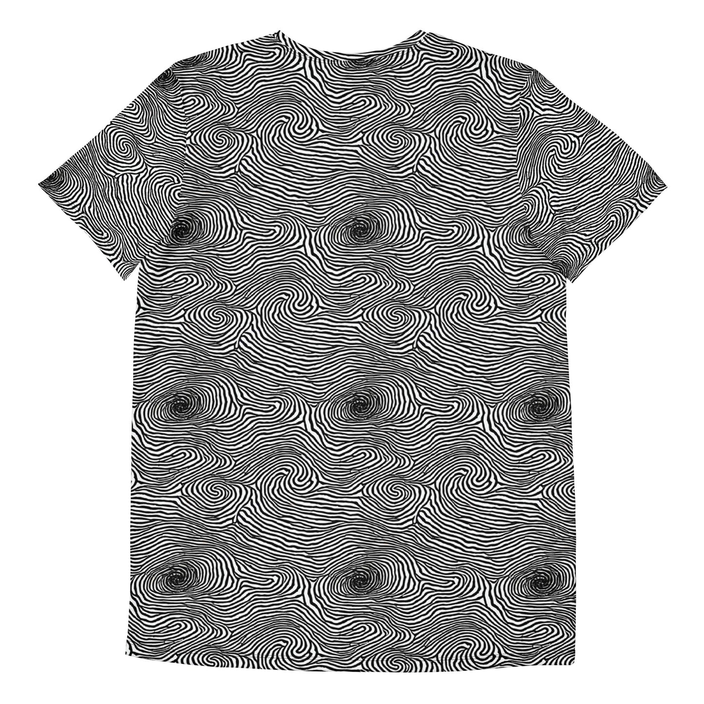 Men's Athletic T-Shirt - Black And White Rhapsody