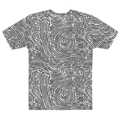 Men's Crew Neck T-Shirt - Whirlpool Echoes