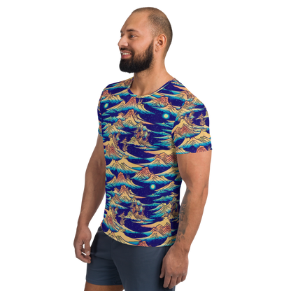 Men's Athletic T-Shirt - Mystical Mountain Mirage