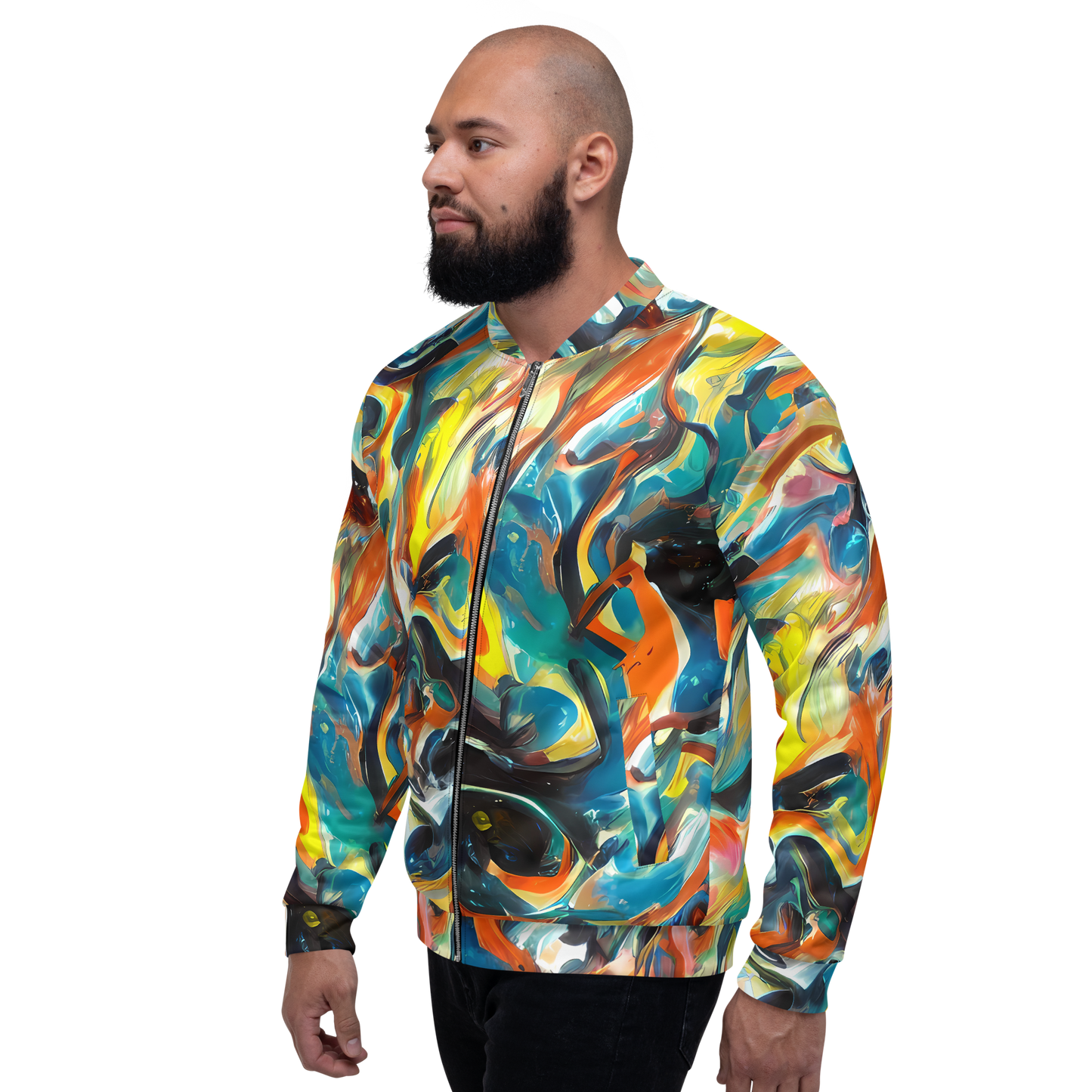 Bomber Jacket - Chromatic Vortex