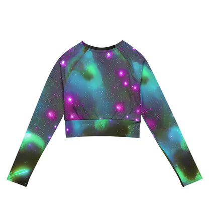 Long Sleeve Crop Top - Interstellar Haze