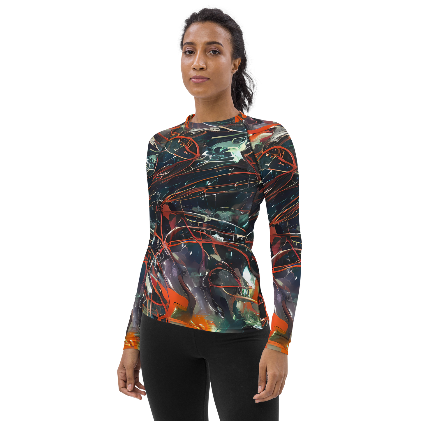 Women's Rash Guard - Chaos Canvas