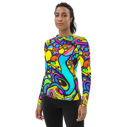 Women's Rash Guard - Kaleidoscopic Flow